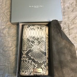 Nannini Leather Wallet, Brand New